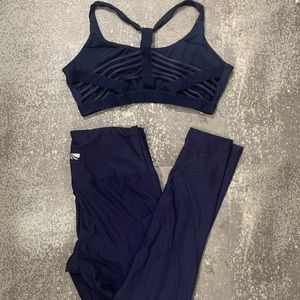 Strappy Sports Bra and High Rise Leggings